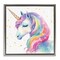 Stupell Industries Enchanted Rainbow Mane Unicorn Floating Frame, design by Creative Studio